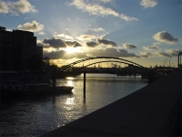 Abend über Niederbaumbrücke